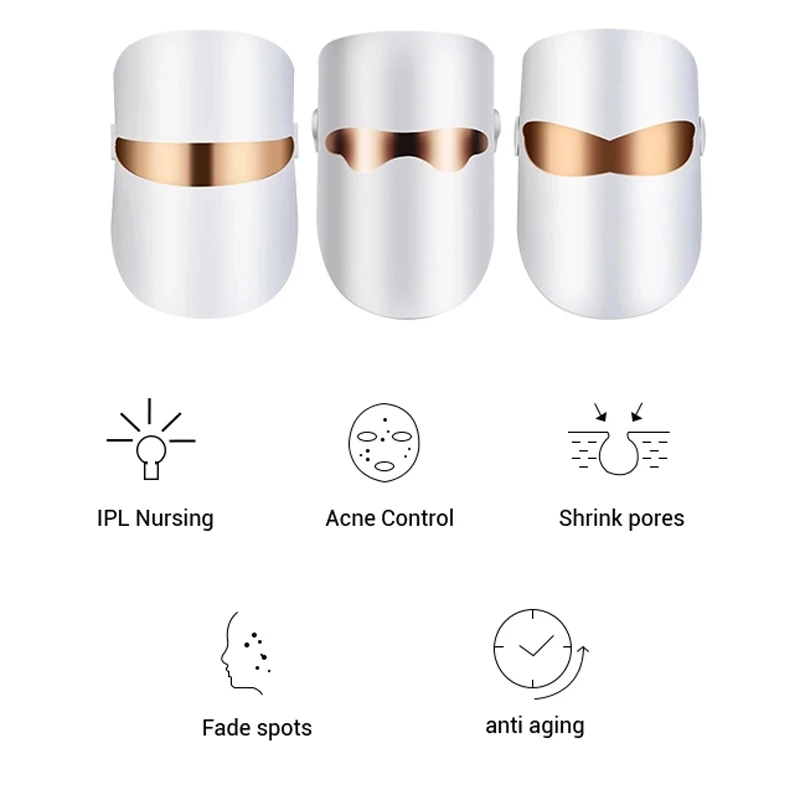 LED Light Therapy Photon Skin Rejuvenation PDT Machine Electric Face Mask Wrinkle Acne Removal Beauty Care TOOL | Красота и здоровье