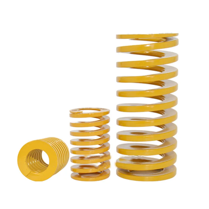 Желтая легсветильник нагрузка сжатие формы штампованные пружины спиральная