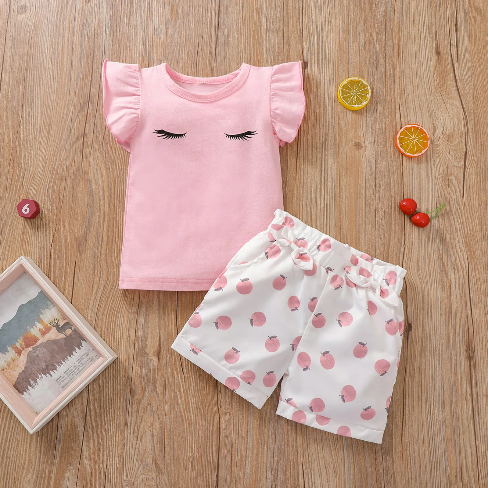 Комплект одежды для мальчиков и девочек рубашка с рукавами крылышками