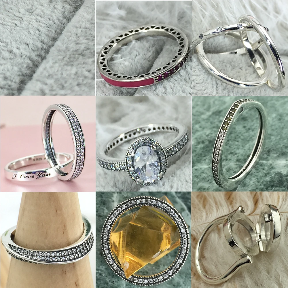 925 пробы, серебряная Орхидея, кристалл, закручивающаяся симметрия, розовое, разноцветное, дуга любви, женское очаровательное кольцо