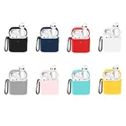 Однотонный силиконовый чехол с полным покрытием для беспроводных Bluetooth-наушников Air 2 TWS, Защитные чехлы для Xiaomi Mi Airdots Pro 2