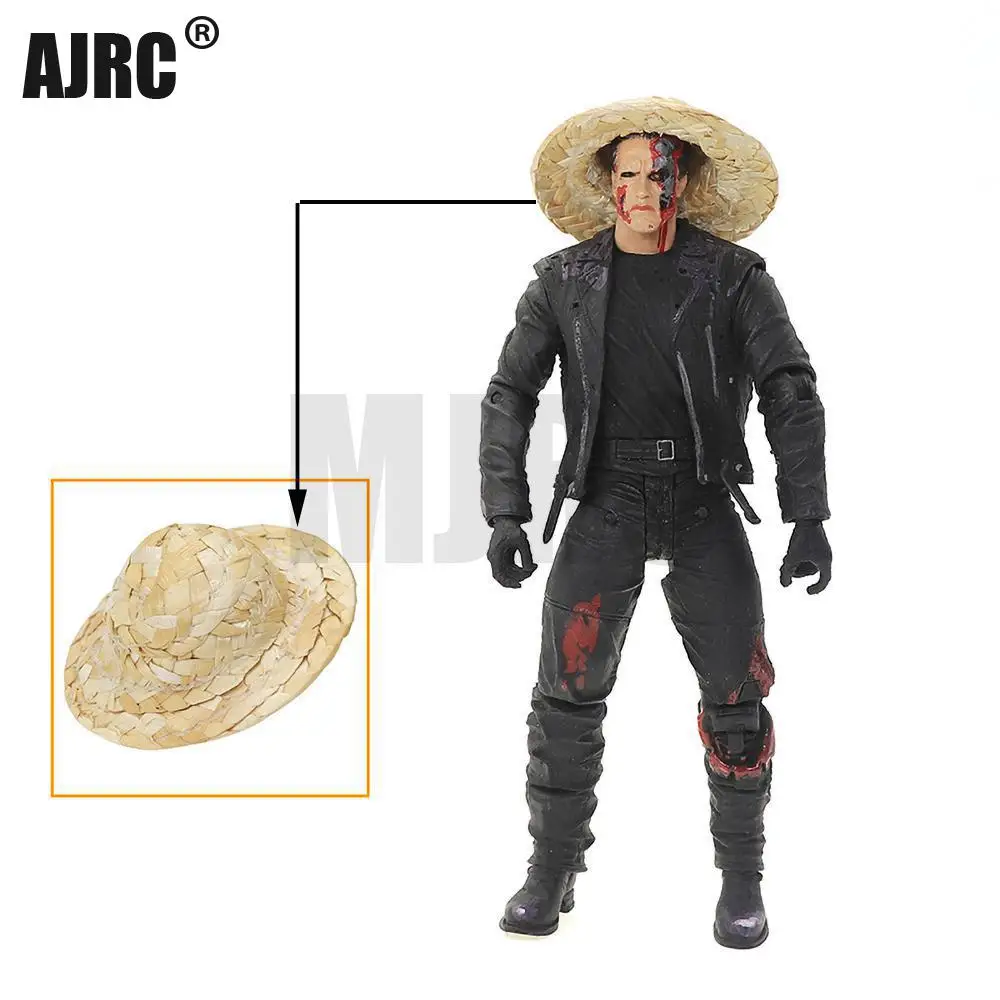 

Ajrc 1/10 Simulation Climbing Car Simulation Doll Personalized Decoration Bucket Straw Hat For Trx4 Scx10 D90 Axial 90047 D110
