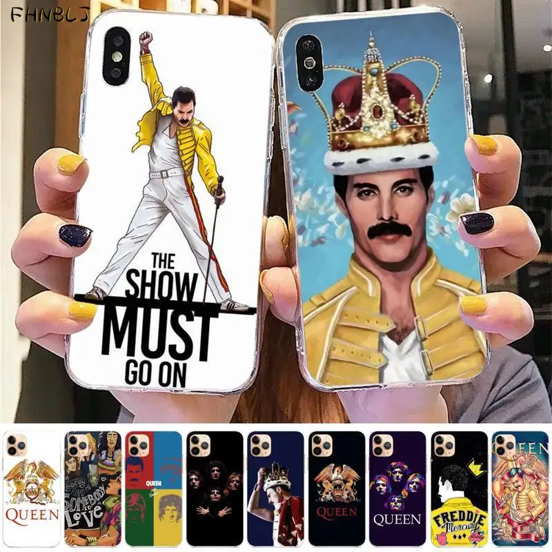 

Freddie Mercury Queen band Painted Phone Case for iphone 13 8 7 6 6S Plus X 5S SE 2020 XR 11 12 pro XS MAX