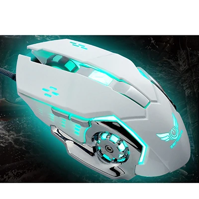 Wired Mouse Профессиональная игровая проводная мышь 8D 3200 dpi регулируемые проволочные оптические светодиодный компьютерные мыши USB кабель мышь для портативных ПК - Цвет: Wired Mouse