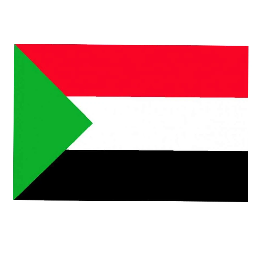 

Free Shipping Aerxemrbrae Flag150x90cm Sudan Flag High Quality Double Sided Printed Polyester Sudan Flag Grommets Sudan Flag