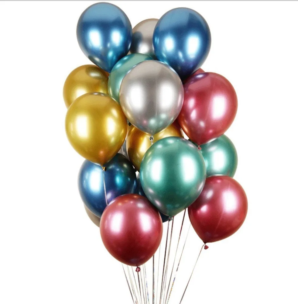 mixed metal 10pcs20pcs30pcs металлический латексный воздушный шар для взрослых Свадебный детский день рождения декоративный воздушный шар подарок для детского душа - Цвет: mixed metal