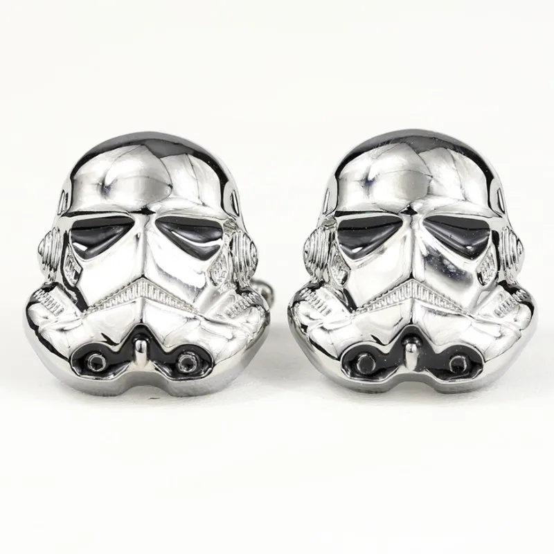 Запонки Звездные войны Галактическая Империя имперский Штурмовик эмаль маска