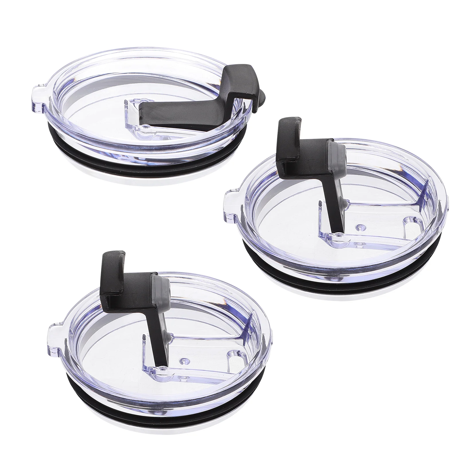 

3pcs Spill Resistant Proof Resistant Lids for Car Tumbler (Transparent)