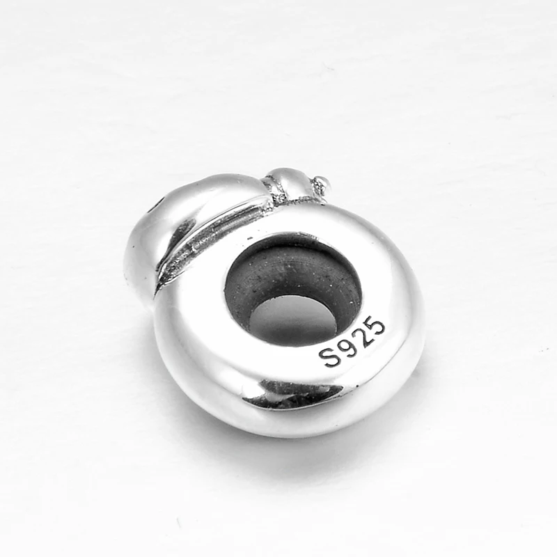 Красные эмалевая Божья коровка рисунок искусственная Серебряная пробка бусины