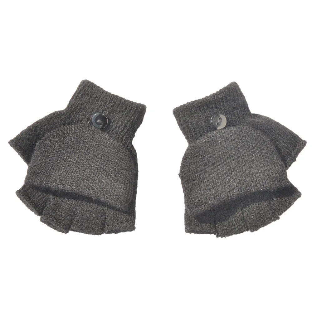 В 2019 году Новые осенне-зимние перчатки без пальцев для мальчиков и девочек