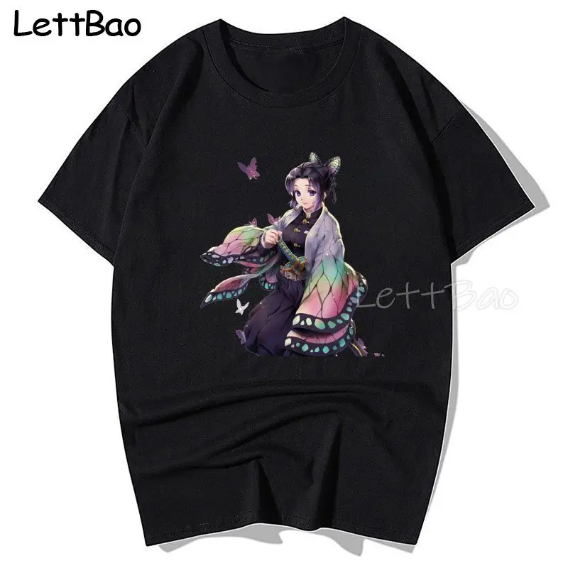 

Забавная футболка в стиле Харадзюку с японским аниме киметасу но яиба, футболка с изображением рассекающего демонов, топы с графическим рис...