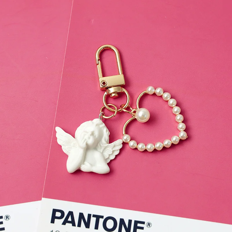 Брелок для ключей с изображением любовной жемчужины Ангела из сплава подвеска
