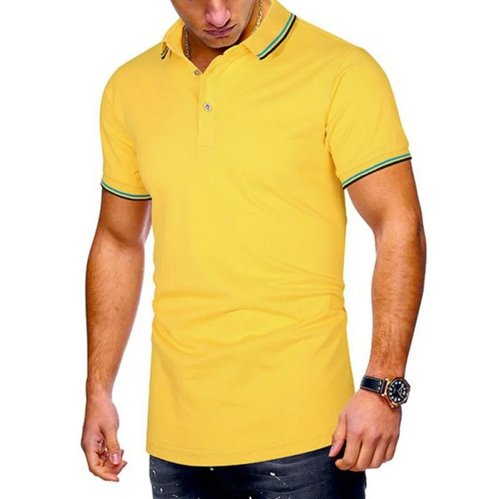 

Men Solid Shirt T Shirt Summer Short Sleeve Beach Casual Shirts Holiday
