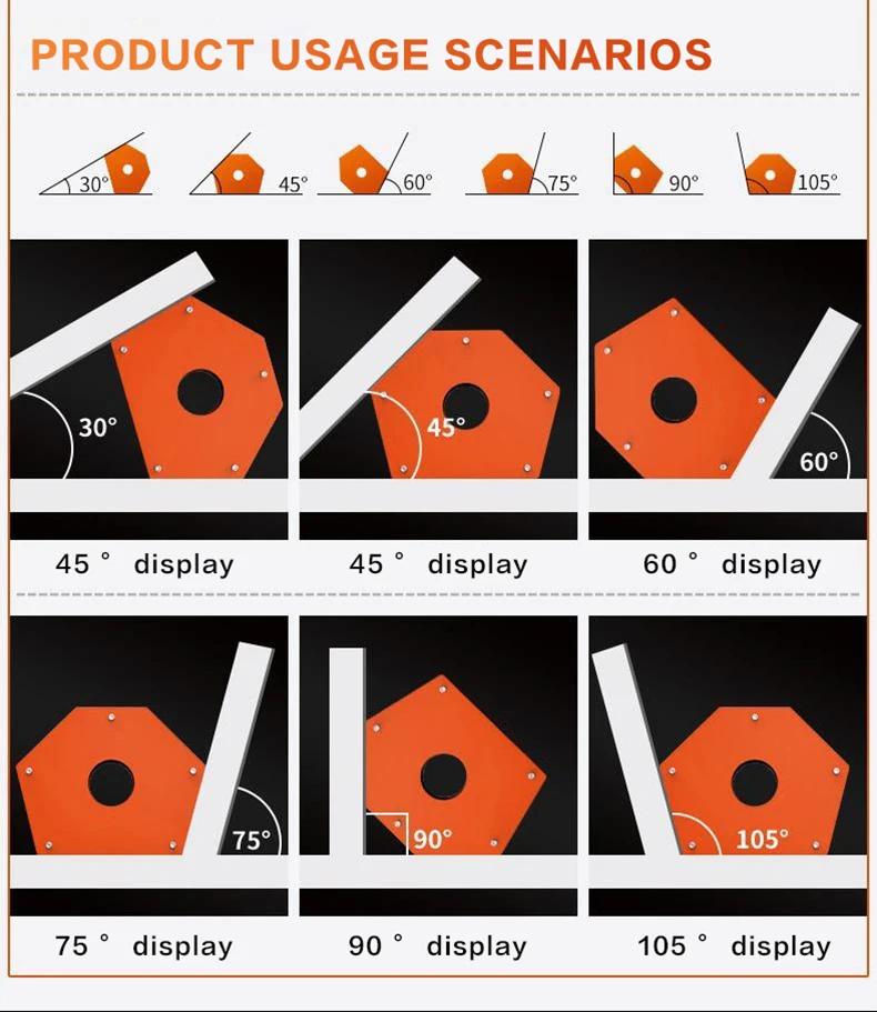 Магнитный держатель для пайки треугольный угловой паяльник|Магнитные материалы|