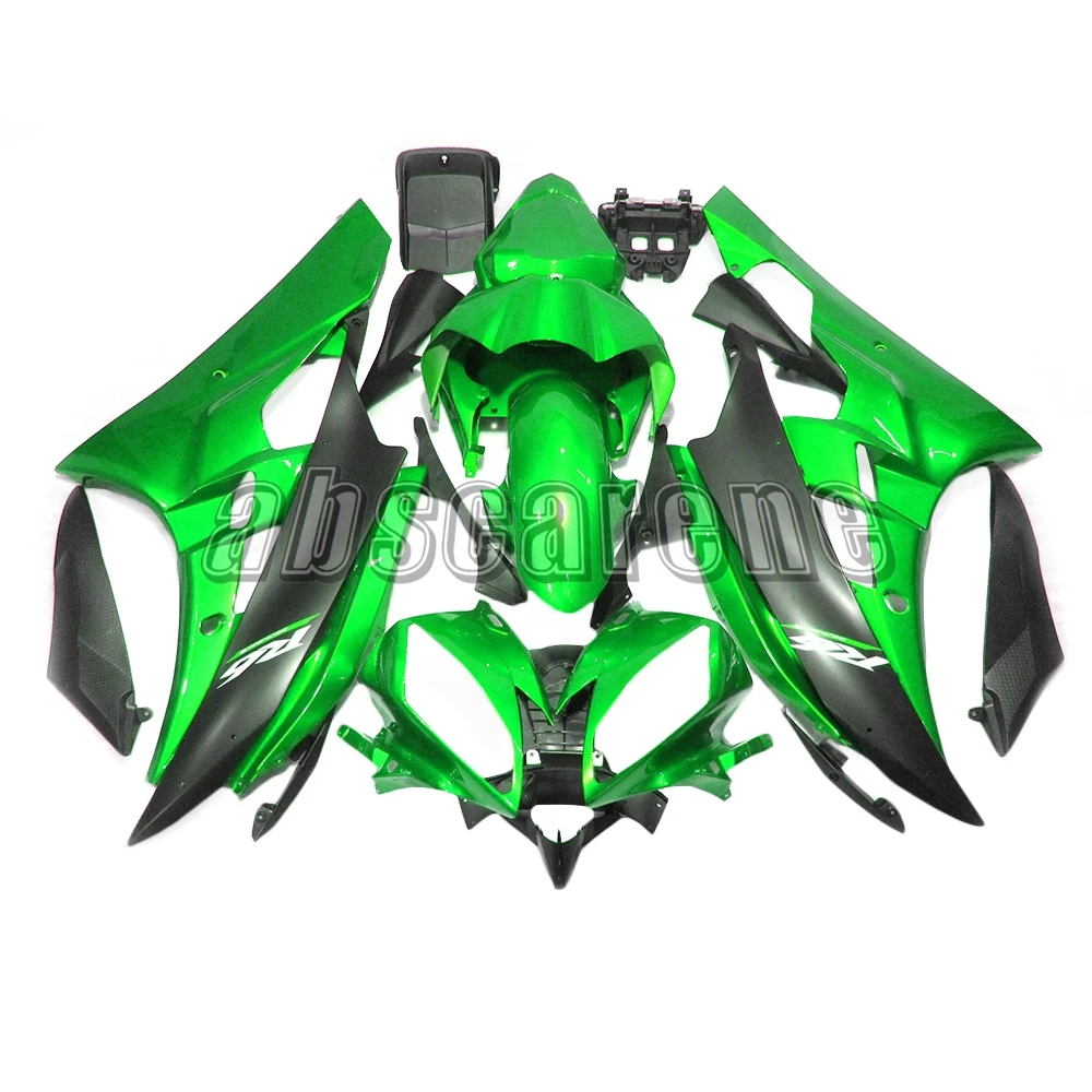 Перламутровый зеленый плоский черный полный обтекатель - Цена: 0