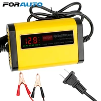 forauto 3 stages lead acid agm gel battery chargers 2a intelligent fast power charging full automatic car battery charger