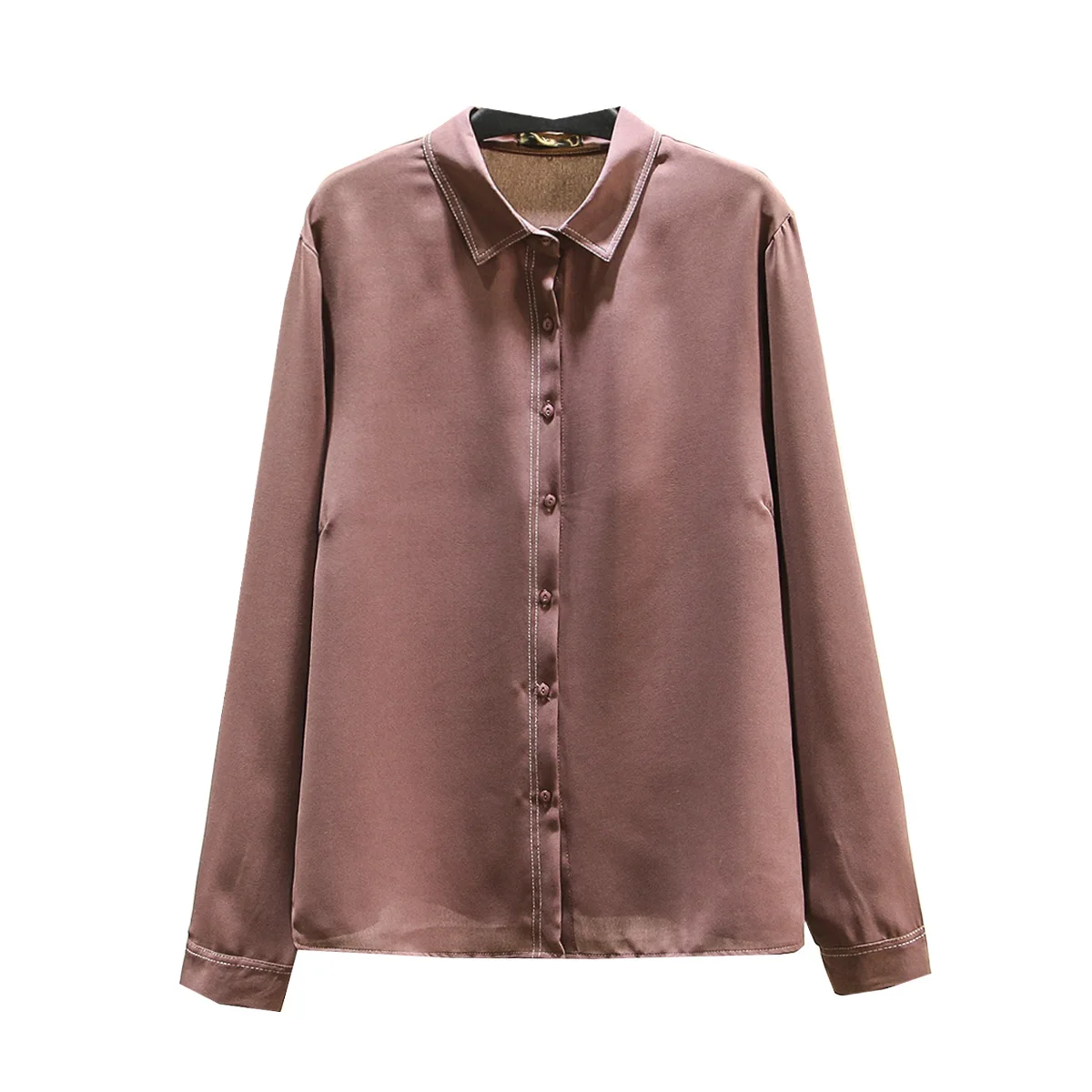 2020 Весенняя женская шифоновая блузка размера плюс Повседневная блуза с длинным