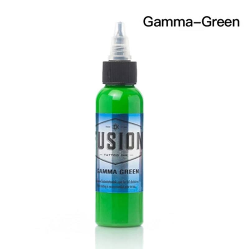 gamma green Набор чернил татуировки пигмент краска для татуау пигмент tintas para labios краска для татуировока пигменты цвет татуировки - Цвет: gamma green