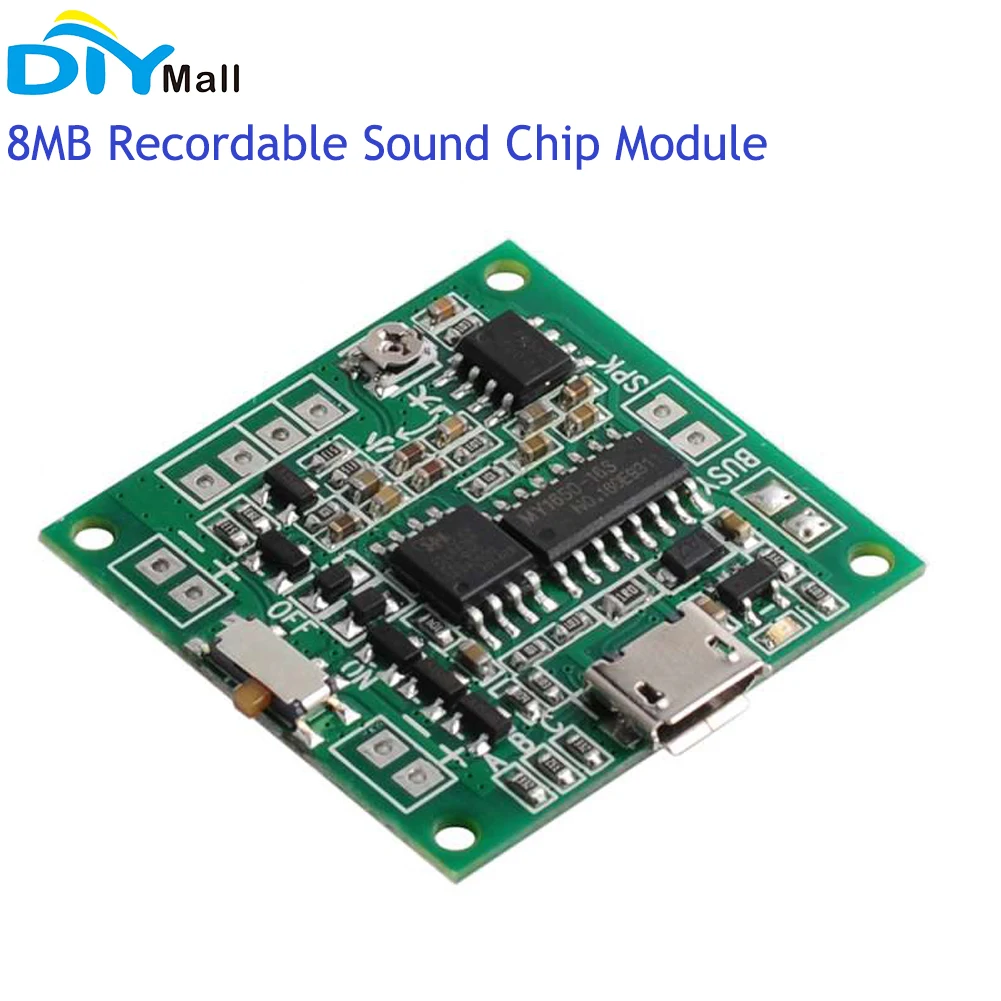 

Recordable Sound Module Button Control 8M MP3 WAV Music Voice Player Programmable Board with Speaker for Birthday Gift Card