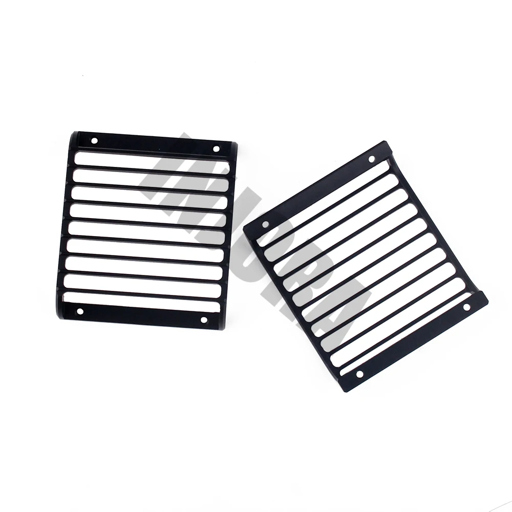 2 шт. металлический черный светодиодный светильник решетка фары Крышка для 1/10 RC