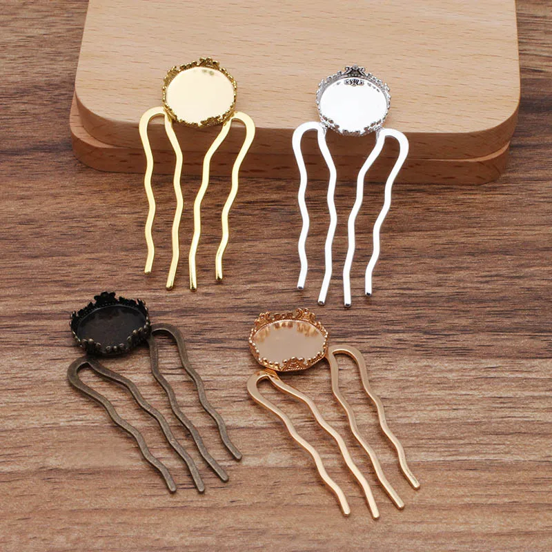 Шпилька для волос с 4 зубьями 15 мм | Украшения и аксессуары