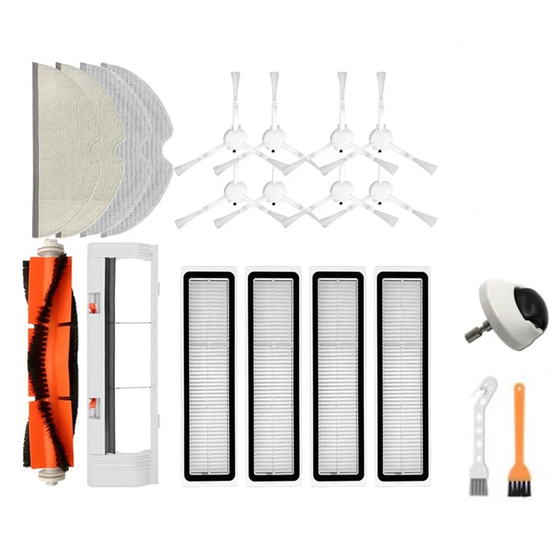 

for Dreame D9 Robot Vacuum Cleaner Replacement Accessories Main Brush Cover Side Brushes HEPA Filter Mop Cloth Wheel