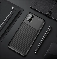 for samsung a51 4g case carbon fiber tpu soft cover for samsung galaxy a51 a71 5g s20 ultra note 20 ultra back case