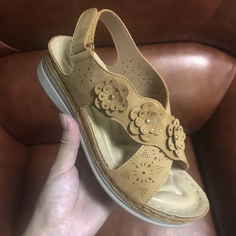 

Summer Women Slippers Gladiator Flower Shoes Wedges Platform Flip Flops Beach Mules Ladies Slides Party Sandals Zapatos De Mujer