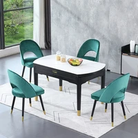 solid wood dining table and chair dual purpose rock plate dining table for dining room