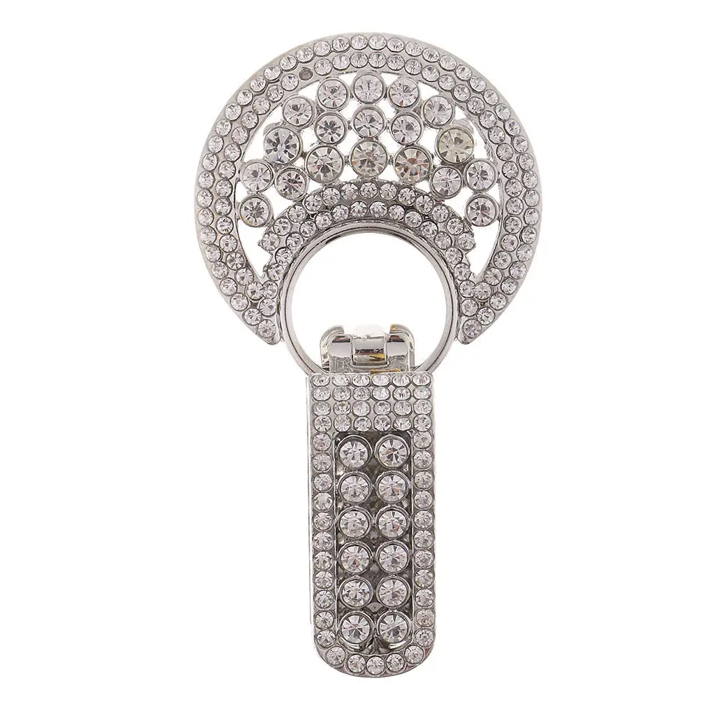 

Silver Rhinestone Buckle Clasp Beak Duckbill Clips Button for