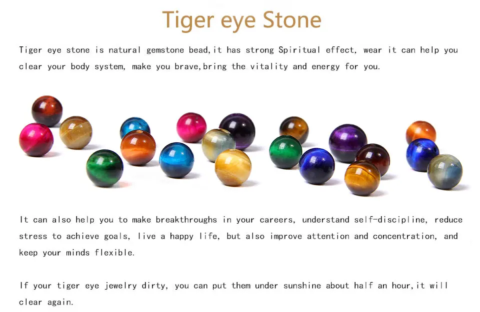 Fashion AAA Royal Blue Tiger Eye Men's Bracelet Beads Natural Stone Buddha Stretch Charm Bracelets for Women Men Jewelry
