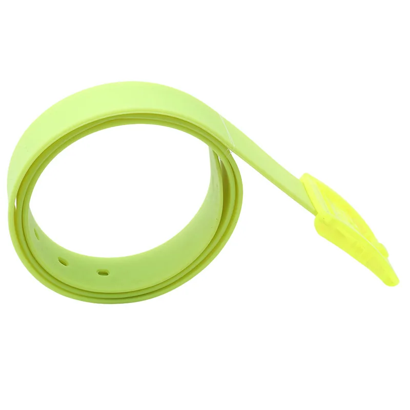 Пластиковые ремни карамельных цветов для женщин и мужчин резиновый силиконовый