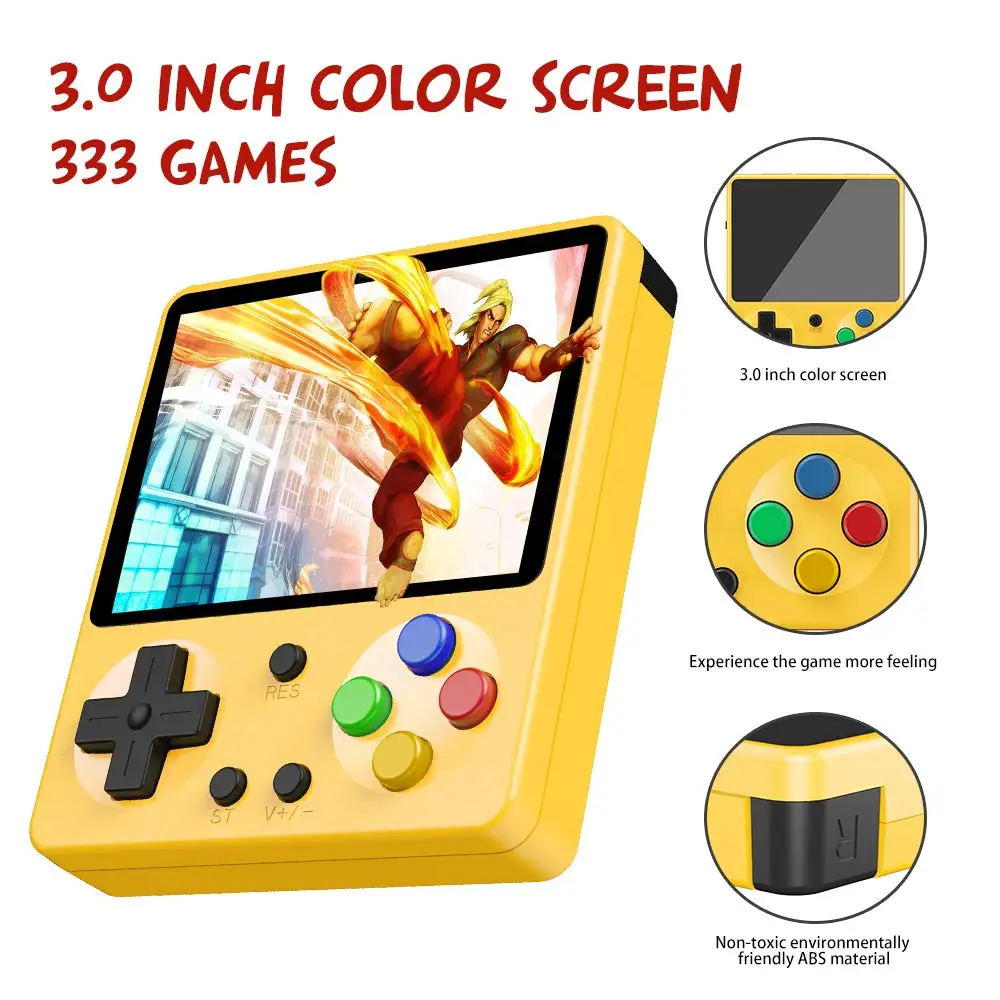 Портативная ретро мини-консоль GameBoy 333 игр 8 бит детская ностальгическая игровая