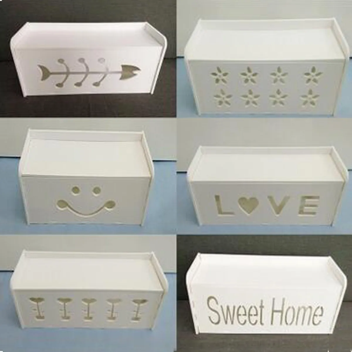 

Anti Dust Cable Management Box Organizer Cable Storage Power Strips Wire Case TV Cord Box Keeps Children Safe Random Pattern