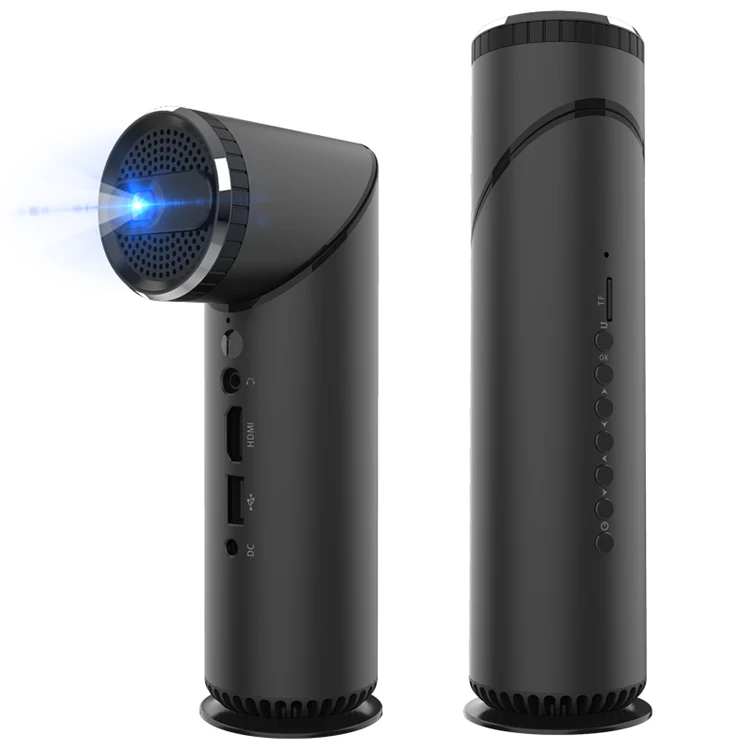 

Multifunctional 1080P HD cylindrical portable HD wireless projector