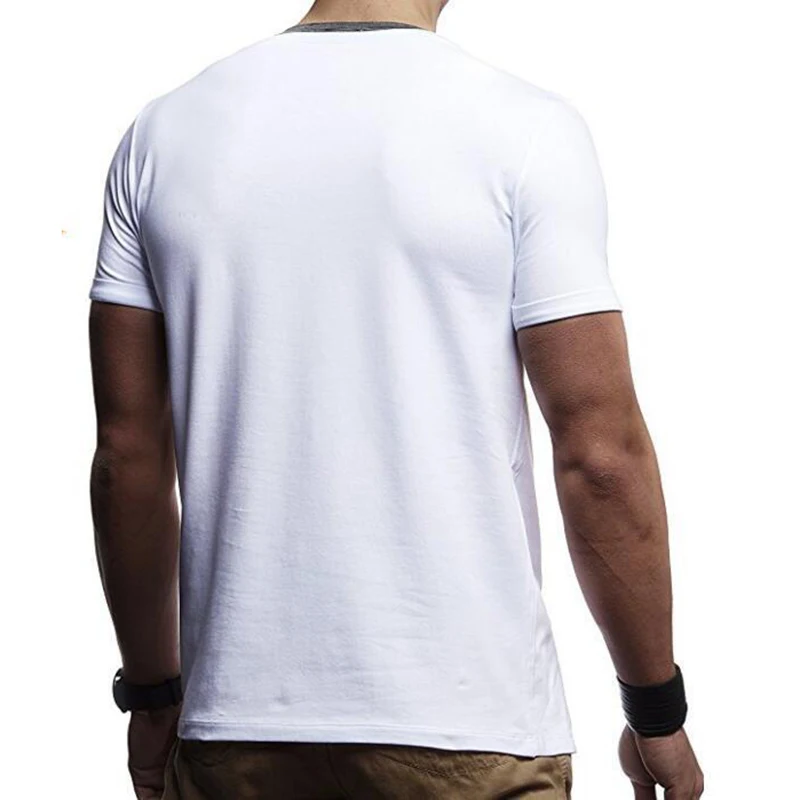 2021 летняя новая модная мужская повседневная футболка из хлопка с коротким
