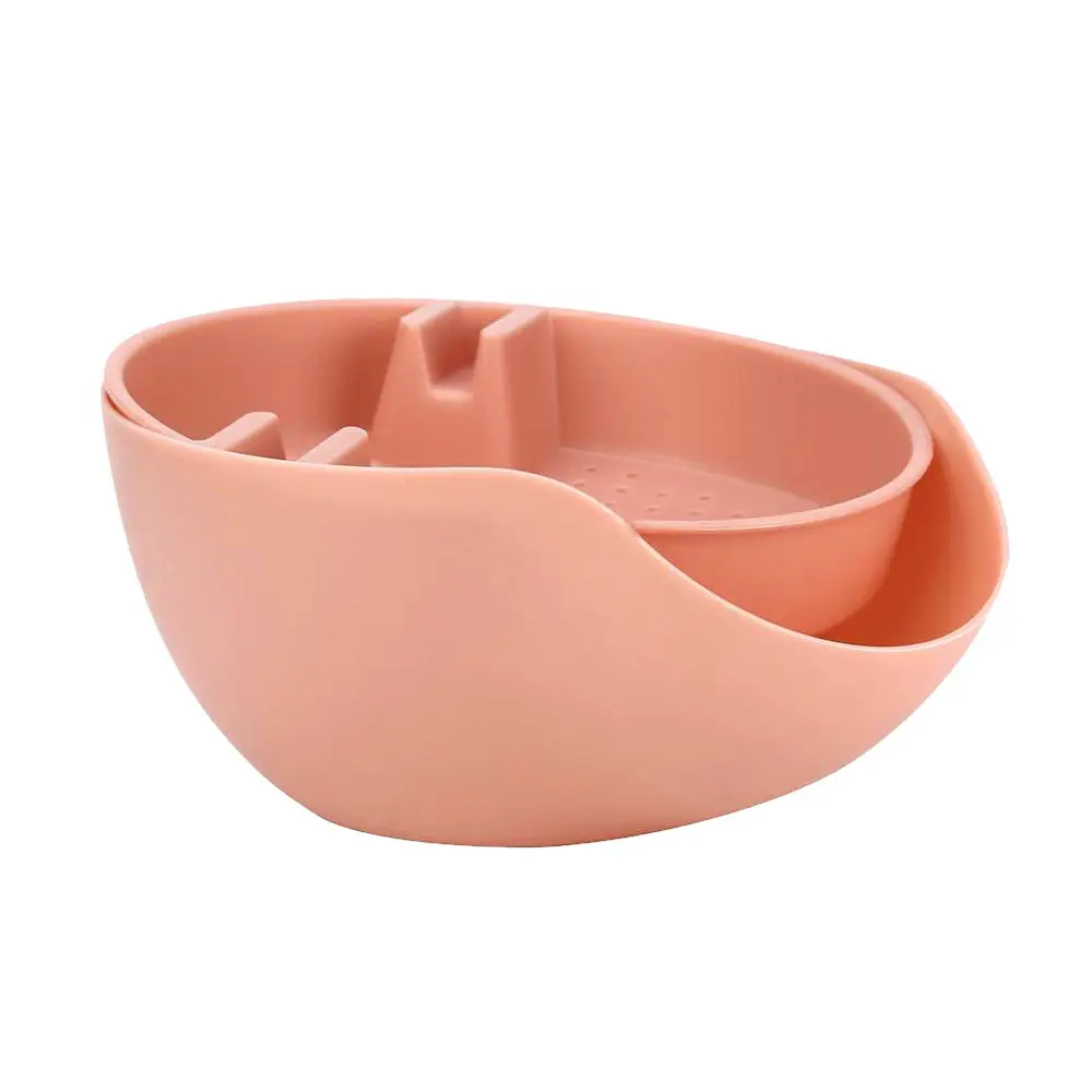 Креативное пластиковое блюдо для фруктов закуски ореховая миска с двойным дном