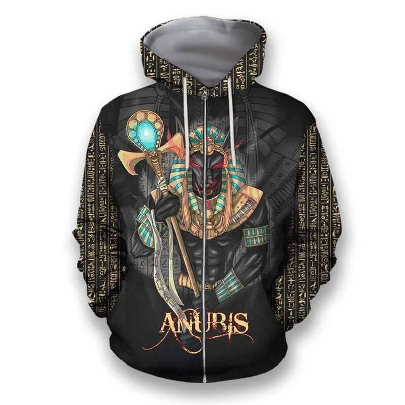

Egyptian God Anubis 3D Print Men Hoodie Harajuku Fashion Sweatshirt Unisex Casual Jacket Tops