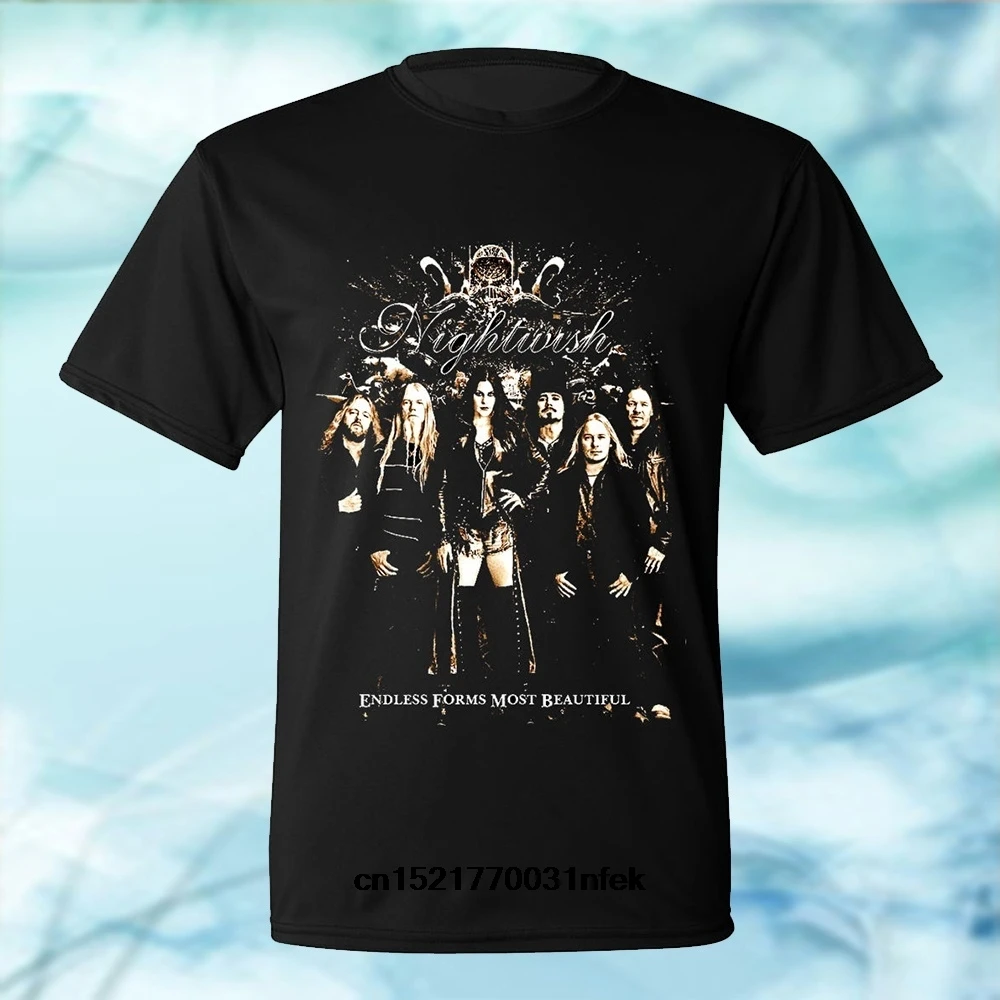 Мужская футболка Nightwish Готическая рок металлическая новая модная удобная для