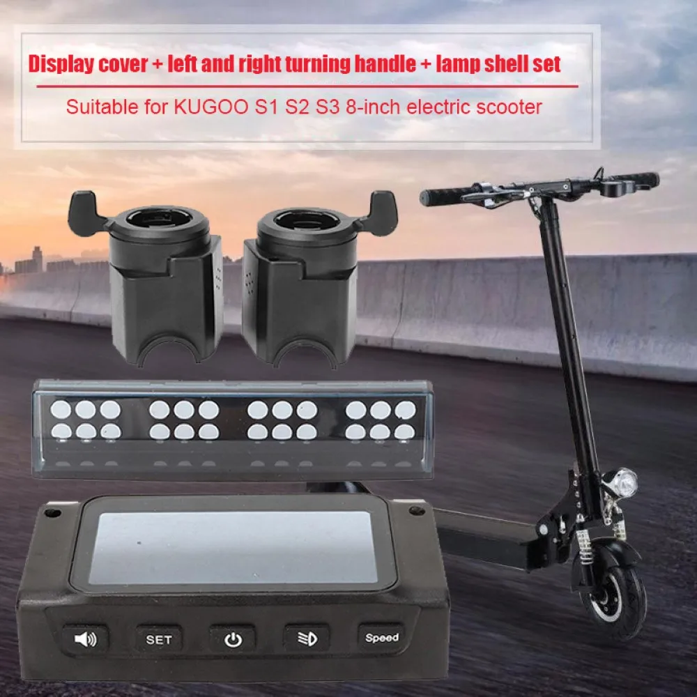 

LCD Monitor Screen Cover For Kugoo S1 S2 S3 8-Inch Electric Scooter With Accelerator Brake Handle LED Lamp Cover