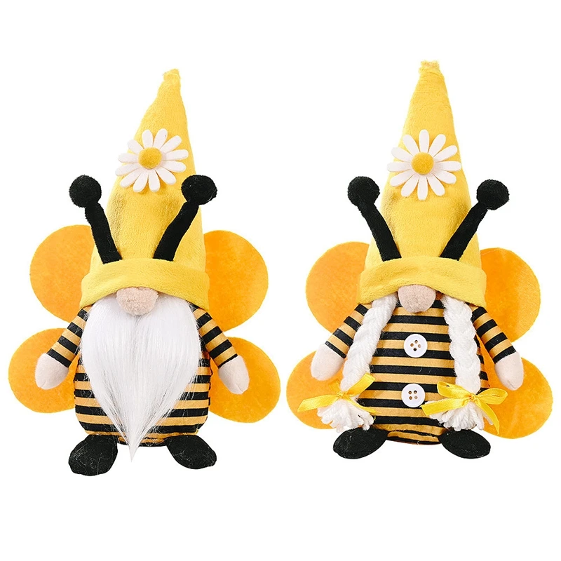 

Bumble Bee Striped Gnome Scandinavian Tomte Nisse Swedish Honey Bee Elfs Party & Holiday DIY Decorations