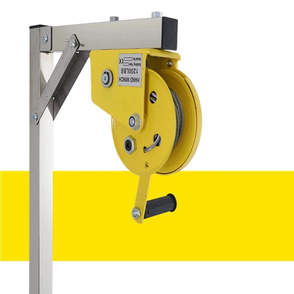 

Manual Stainless Steel, Outside Installation Lifting Tool, Crane, Folding, Self-Locking Manual Winch Assembly Air Conditioner