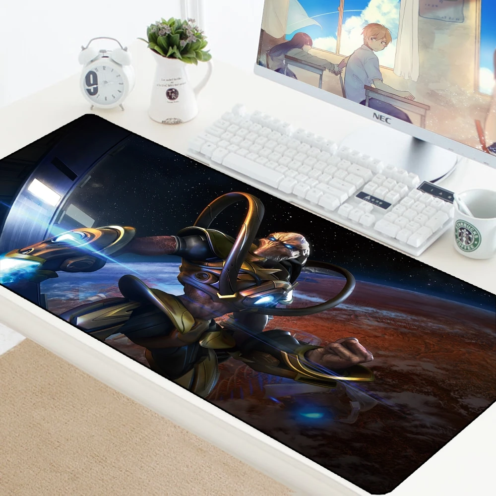 

StarCraft Gaming Mouse Pad XL Large Padmouse Gamer PC desk Locking Edge Mousepad Laptop Office Notbook Desk Play Mat Accessories