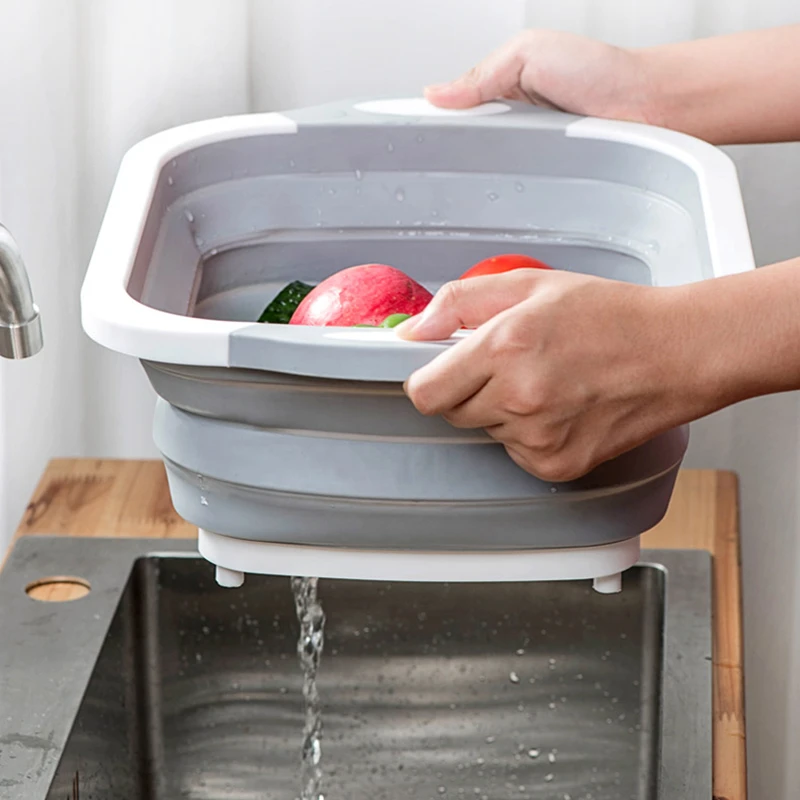 Складная разделочная доска Разделочные Блоки силиконовый инструмент дренажная