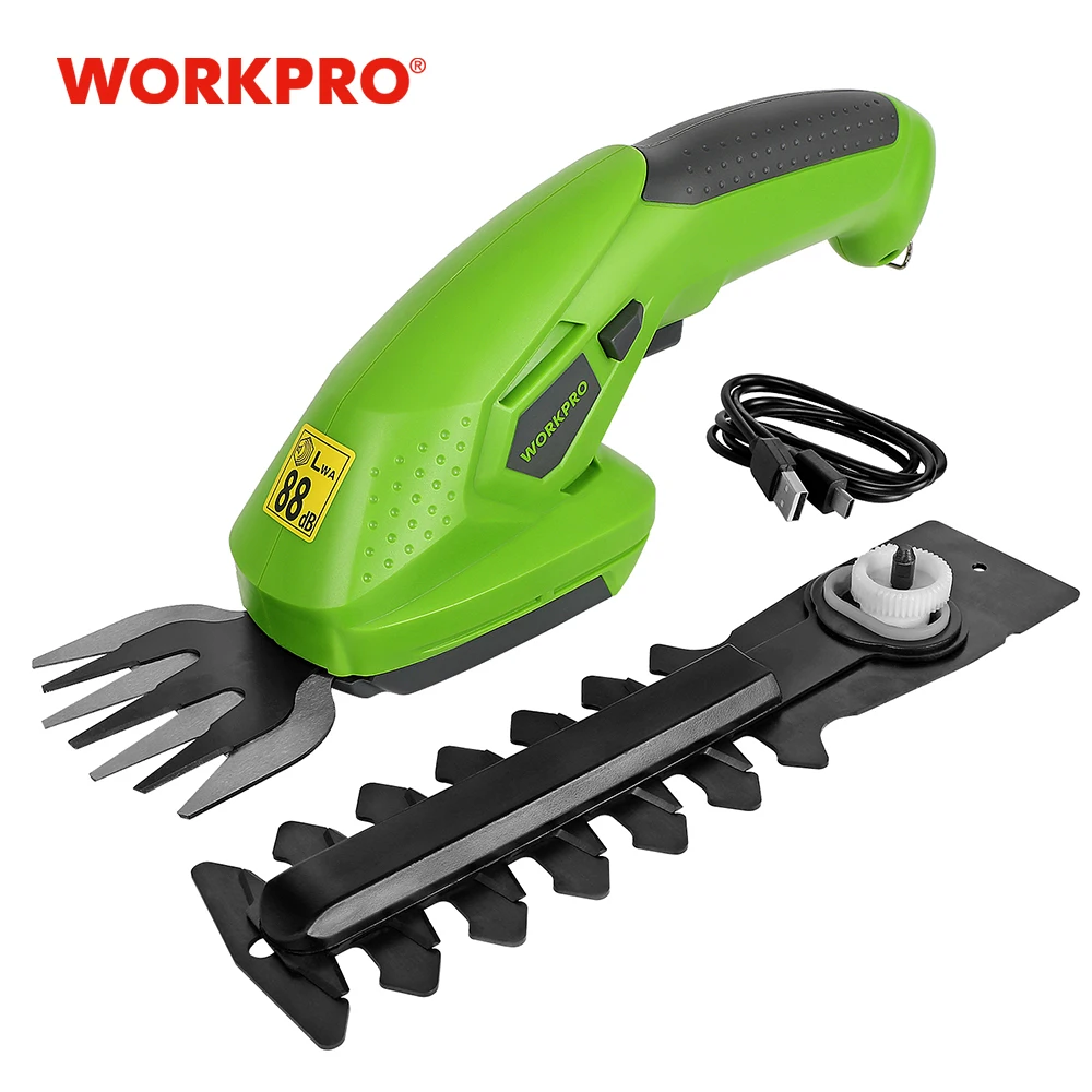 Электрический Резак для травы WORKPRO 3,6 В, беспроводной садовый инструмент 2-в-1, литий-ионная перезаряжаемая батарея, для живой изгороди | Инструменты | АлиЭкспресс