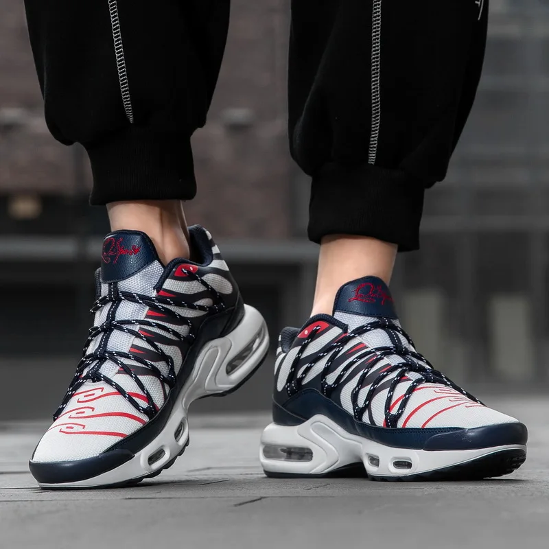 

Trendy full air cushion comfortable wear-resistant non-slip men's sports running shoes outdoor couple sports code jogging shoes