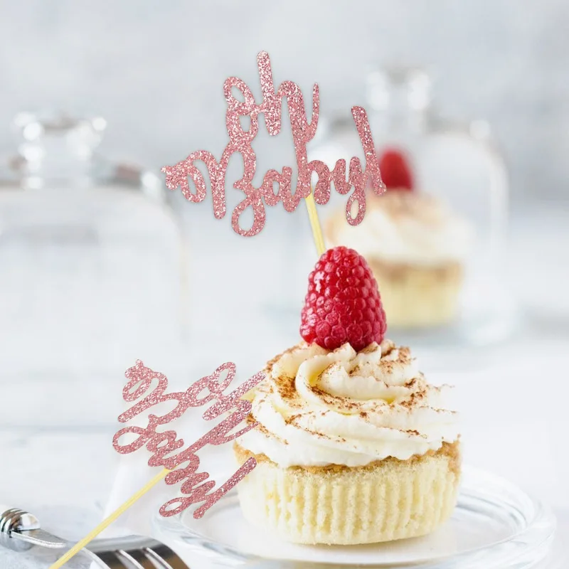 Топпер для торта на день рождения блестящий золотой красный синий топ флаг