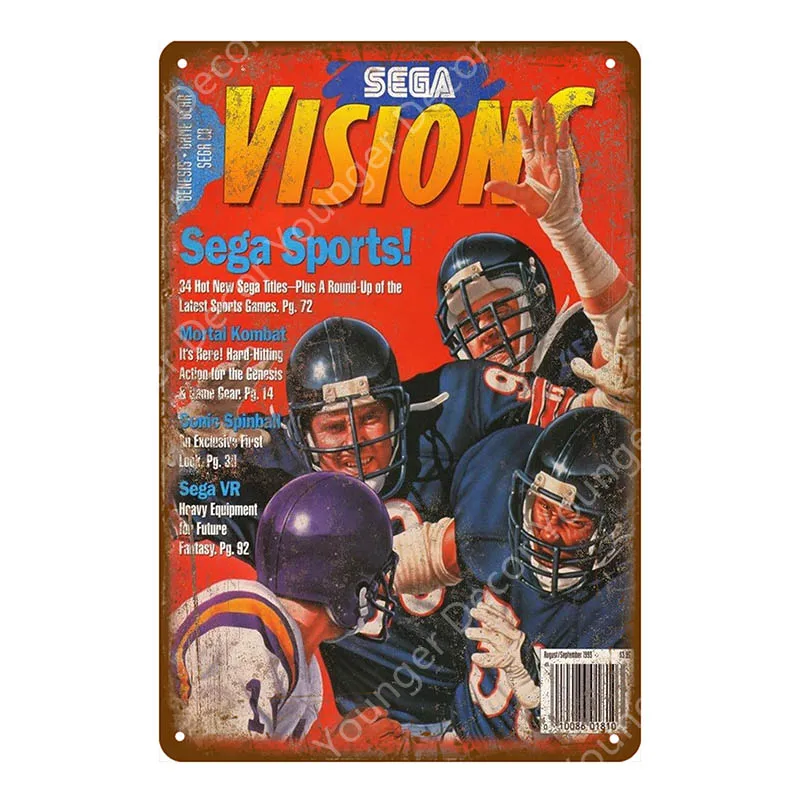 YD8186EI Классический игровой плакат, геймерская Настенная Наклейка для детской комнаты, игровой центр, Декор, винтажные Рекламные Знаки, металлическая художественная живопись, YI-017 - Цвет: YD8186EI