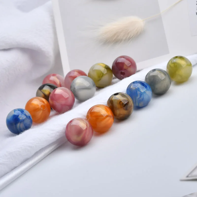 Фэнтези поток золотой песок Halo покраска облако акриловые прямые отверстия мяч DIY