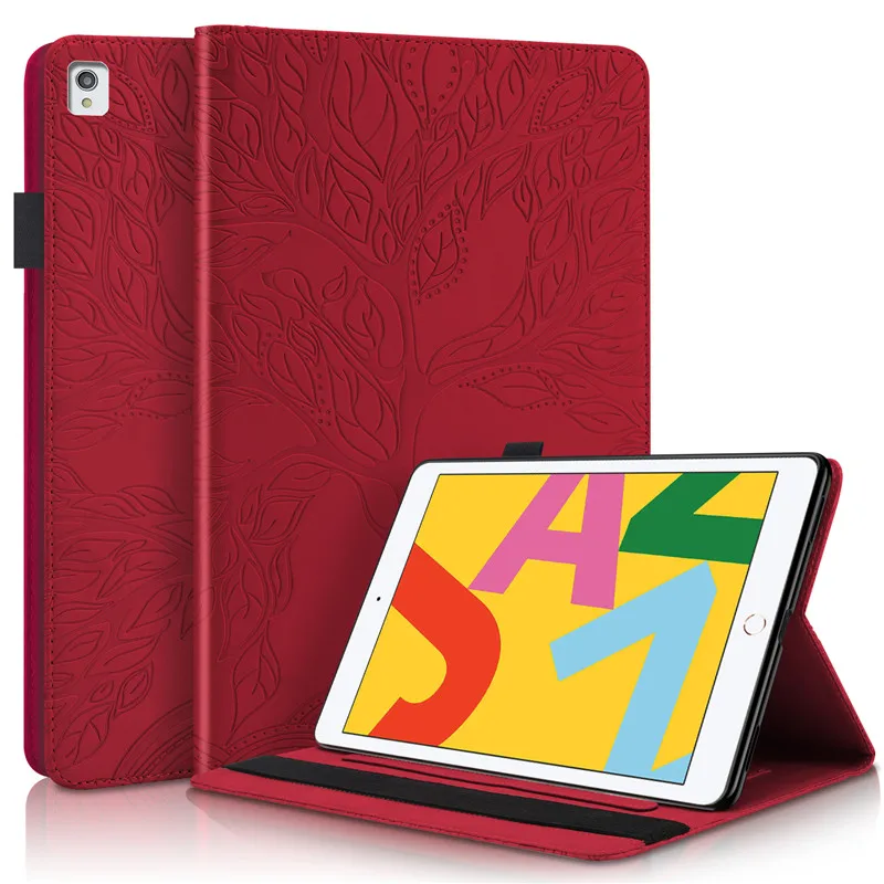 Для iPad 10 2 2019 7th 8th Gen кожаный чехол 3D Дерево флип для Funda 7 8 Generacion Pro 5 2017 планшета |